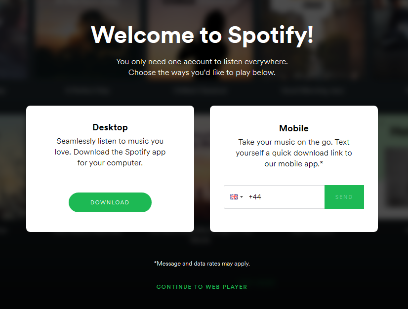 Welcome to Spotify