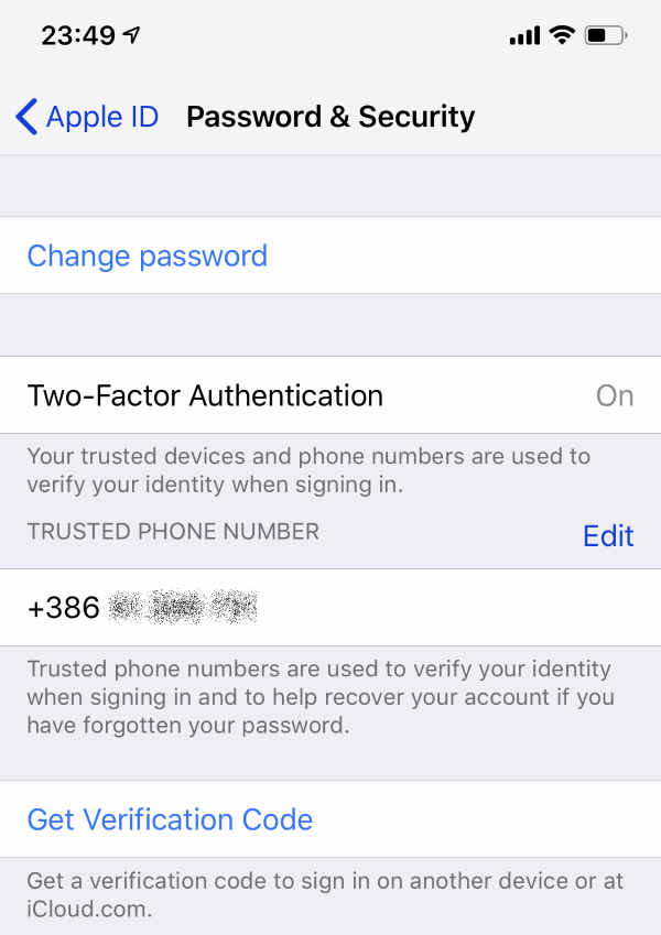 Apple - Password & Security